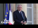 French Prime Minister Francois Bayrou faces a vote of confidence – watch live