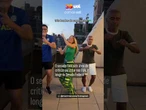 Senador Romário dança com Ricardo Rocha e Mari Menezes nos EUA