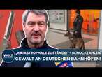 NÜRNBERG: Schockzahlen zeigen dramatischen Anstieg an Gewalt an Bahnhöfen - Markus Söder besorgt!