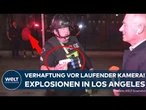 LOS ANGELES: "Diese Dinger explodieren direkt vor deinem Gesicht!" Polizist berichtet über Krawalle