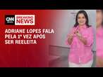 Adriane Lopes fala pela 1ª vez após ser reeleita | CNN Eleições