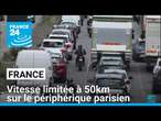 France : vitesse limitée à 50km/h sur le périphérique parisien dès le 1er octobre • FRANCE 24