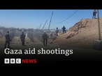 Guard at US-backed Gaza aid centres says colleagues shot at hungry Palestinian civilians | BBC News
