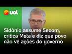 Sidônio assume a Secom, critica Meta e diz que empresa promove um 'faroeste digital'; veja discurso