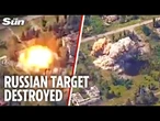 Ukrainian jet obliterates Russian troops hiding in house using US bomb