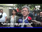 La réaction de Jean-Luc Mélenchon après l'interception par Israël d'un bateau pour Gaza