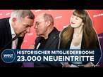 MITGLIEDERREKORD: Die Linke gewinnt 23.000 neue Mitglieder seit Jahresbeginn