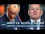 BUNDESTAGSWAHL: Friedrich Merz gegen Olaf Scholz - Dieser Umfrage-Vergleich lässt aufhorchen