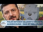 UKRAINE: Eiszeit zwischen Kiew und Warschau! Polen entzieht Selenskyj höchste Auszeichnung!
