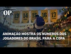 CBF divulga animação com a numeração dos jogadores do Brasil para a Copa; veja vídeo