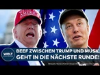 USA: Streit um neues Steuergesetz! Donald Trump und Elon Musk keifen sich wieder auf Social Media an