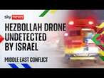 Hezbollah drone attack on Israel injures more than 60 people after air defences fail to detect it