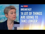 'Change doesn't happen at the flick of a switch' Yvette Cooper reinforces the Prime Minister's words