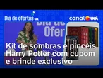 Kit de sombras e pincéis Harry Potter tem cupom e brinde no Dia de Ofertas UOL