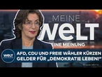 MEINUNG: „Finde das gut!“ AfD, CDU und Freie Wähler kürzen gemeinsam Gelder für „Demokratie leben!“