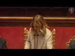 Meloni a M5s in Senato: "Non racconto Paese perfetto, ma si sta meglio di quando c'eravate voi"