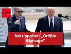 Erdogan greift nach Trumps Arm und führt ihn zum Mikrofon