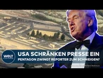 USA: Pressefreiheit eingeschränkt – Berichte über Militär nur nach Freigabe durch Pentagon