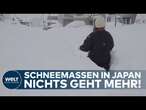 EXTREMWINTER IN JAPAN: 120 cm Neuschnee binnen eines halben Tages - Norden versinkt im Schnee