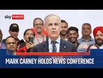 Canadian Prime Minister Mark Carney holds news conference - amid reports he could meet Donald Trump