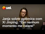 Janja sobre polêmica com Xi Jinping: 'Em nenhum momento eu calarei a minha voz;
