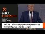 Infra em 1 minuto: as primeiras impressões de Trump 2.0 para o setor de energia