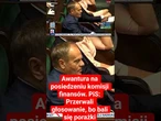 Awantura na posiedzeniu komisji finansów. PiS: Przerwali głosowanie, bo bali się porażki