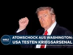 US-ATOMWAFFENTESTS: Russland, China und Nordkorea testen auch — Skurrile Rechtfertigung von Trump