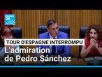 Tour d'Espagne interrompu : Pedro Sánchez redit "sa profonde admiration pour la société civile"