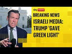 Israeli media says 'Trump gave green light' for Doha strikes