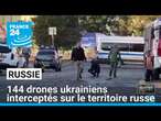 La Russie dit avoir intercepté 144 drones ukrainiens sur son territoire • FRANCE 24