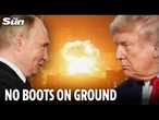 Trump RULES OUT US troops patrolling Ukraine to police peace deal as he reveals role America would p