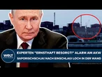 UKRAINE-KRIEG: "Ernsthaft besorgt!" Alarm am Akw Saporischschja! Nach Einschlag! Loch in der Wand!
