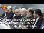 Irã condiciona qualquer acordo com os EUA ao respeito de seus direitos