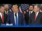 Trump speaks as he returns to Capitol Hill