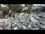 Gaza, le macerie dopo l'ultimo attacco israeliano su Nuseirat