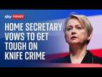 Home Secretary vows to halve knife crime as she takes aim at Tories & Reform over UK riots