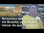 Ato pró-anistia em Brasília tem baixa adesão; Bolsonaro ignora orientações médicas e vai a evento