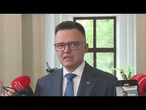 Hołownia po spotkaniu z Nawrockim: prezydent zamierza być częstym gościem w Sejmie, cieszy mnie to
