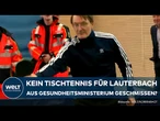 TISCHTENNIS VERBOT: Karl Lauterbach Rausgeschmissen? Mit zugang zum Ministerium endgültig Schluss!