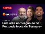 Fux pede troca de Turma; Lula viaja e adia nomeação ao STF; Colômbia sugere 'tirar Trump' do poder