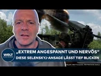 UKRAINE-KRIEG: "Extrem nervös und angespannt!" Diese Selenskyj-Ansage lässt tief blicken