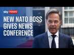 Watch live: New NATO boss gives news conference