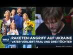 PUTINS KRIEG: Drama in Lwiw! Vater beerdigt Frau und drei Töchter nach russischen Raketen-Angriff