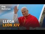 EL PAPA LEÓN XIV ATERRIZA en MADRID y es recibido por FELIPE VI y la reina LETIZIA | RTVE Noticias