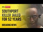 Southport triple killer Axel Rudakubana jailed for life with minimum of 52 years