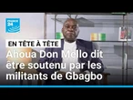 Côte d'Ivoire : "J'ai le soutien d'une bonne partie des militants" de Gbagbo, assure A. Don Mello