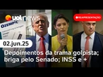 Moraes marca depoimento de Bolsonaro; Rússia x Ucrânia; brasileiro preso nos EUA; eleições 2026 e +