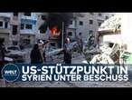 SYRIEN: US-Stützpunkt unter Beschuss! - Selbstverteidigungsangriff nahe Euphrat gestartet!