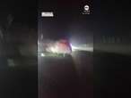 Plane wing turns into fireball during terrifying landing - ABC News